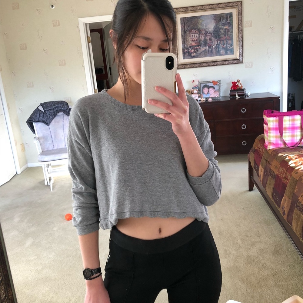 F21 Cropped Sweatshirt